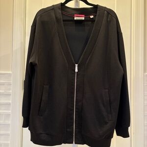 NWOT Scotch and Soda black zipper knit cardigan S